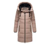 Winterjacke MARIKOO "Natsukoo XVI", Damen, Gr. XL, grau (taupe grau), Obermaterial: 100% Polyester, Jacken Winterjacke, Stepp Mantel mit großer Kapuze (45589408-XL) taupe grau
