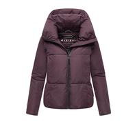 MARIKOO Damen Winterjacke (XS-XXL) - gesteppt, mit Kapuze, innen Fleecefutter - N086 - DustyPlum Größe L - Gr.L