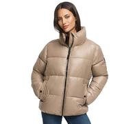 Winterjacke MARIKOO "Hazalee", Damen, Gr. S, taupe grau, Obermaterial: 100% Polyester; Futter: 100% Polyester; Wattierung: 100% Polyester; Ärmelfutter: 100% Polyester, Jacken, mit leicht gläzendem Obe