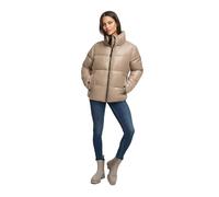 Winterjacke MARIKOO "Hazalee", Damen, Gr. M, taupe grau, Obermaterial: 100% Polyester; Futter: 100% Polyester; Wattierung: 100% Polyester; Ärmelfutter: 100% Polyester, Jacken, mit leicht gläzendem Obe