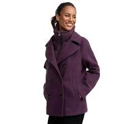 MARIKOO Damen Winterjacke (S-3XL) - Kabanjacke mit 4 Taschen, hochstehender und gefütterter Kragen (abnehmbar), Warme Jacke Frauen - N044 (M, Dusty-Plum)