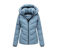 Winterjacke MARIKOO "Sahnemausii", Damen, Gr. XL, blau (powder blau), Obermaterial: 100% Polyester; Futter: 100% Polyester; Wattierung: 100% Polyester; Ärmelfutter: 100% Polyester, Jacken, mit abnehmb