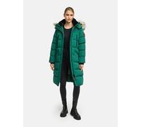 Marikoo Damen Winterjacke - Schneesternchen, lang mit Kapuze & Fellkragen S
