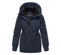 Winterjacke MARIKOO "Shigaraa", Damen, Gr. L, blau (navy), Obermaterial: 100% Polyester; Futter: 100% Polyester; Wattierung: 100% Polyester; Ärmelfutter: 100% Polyester, Jacken, mit abnehmbarer Kapuze