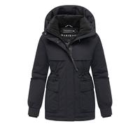 Winterjacke MARIKOO "Shigaraa", Damen, Gr. XL, schwarz, Obermaterial: 100% Polyester; Futter: 100% Polyester; Wattierung: 100% Polyester; Ärmelfutter: 100% Polyester, Jacken, mit abnehmbarer Kapuze un