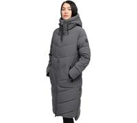 Winterjacke MARIKOO "Benikoo", Damen, Gr. 3XL, grau (anthrazit), Obermaterial: 92% Nylon, 8% Elasthan. Futter: 100% Polyester. Wattierung: 100% Polyester. Ärmelfutter: 100% Polyester, Jacken Winterjac