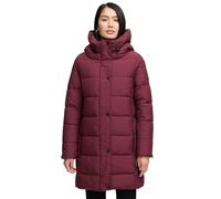 MARIKOO Damen Winterjacke Stepp Winter Jacke Übergang Steppjacke lang warm Kapuze B987