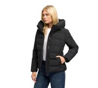 MARIKOO Damen Winterjacke Steppjacke extra warmes Leichtgewicht Akiliaa 16 | Länge: hüftlang | Wärmegrad 3 von 3 - warm gefüttert | Große gefütterte Kapuze & markante Steppung | Wasserdicht, 10.000 mm