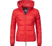MARIKOO Damen Winterjacke Steppjacke Sole Rot Gr. S