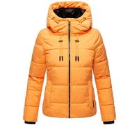 MARIKOO Damen Winterjacke Steppjacke warm mit Kapuze Shimoaa XVI Apricot Sorbet Gr. S