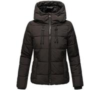 MARIKOO Damen Winterjacke Steppjacke warm mit Kapuze Shimoaa XVI Black Gr. XL
