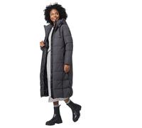MARIKOO Damen Winterjacke Steppmantel lang gesteppter Mantel Winter Parka Jacke warm B985 [B985-Nadeshik-Anthrazit-Gr.5XL]
