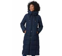 MARIKOO Damen Winterjacke Steppmantel lang gesteppter Mantel Winter Parka Jacke warm B985 [B985-Nadeshik-Navy-Gr.XS]