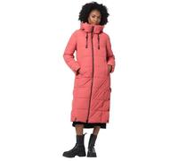 MARIKOO Damen Winterjacke Steppmantel lang gesteppter Mantel Winter Parka Jacke warm B985 [B985-Nadeshik-Taup-Grey-Gr.XXL]
