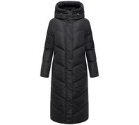 MARIKOO Damen Winterjacke Steppmantel Parka Mantel Jacke Winter Anorak warm gefüttert Kapuze Ranjaa XS - 6XL (DE/NL/SE/PL, Alphanumerisch, M, Regular, Regular, Schwarz)