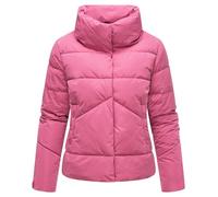 MARIKOO Damen Winterjacke warme kurze Steppjacke mit hohem Kragen Jalliaa 16 XS-3XL