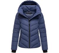 MARIKOO Damen Winterjacke warme Steppjacke mit abnehmbarer Kapuze Samuiaa XVI Blue Violet Gr. S