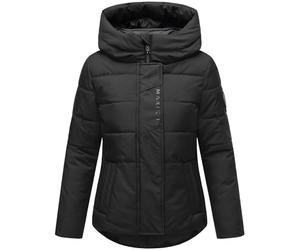 MARIKOO Damen Winterjacke warme Steppjacke mit integrierten Rucksack-Trägern mit Elira 16 Black Gr. S