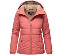 MARIKOO Damen Winterjacke warme Steppjacke mit Kapuze Alemee 16 Rouge Gr. M