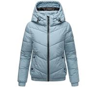 MARIKOO Damen Winterjacke warme Steppjacke mit Kapuze Nayanaa XVI Powder Blue Gr. S