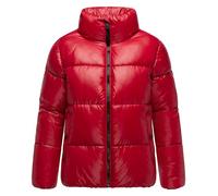 MARIKOO Damen Winterjacke warme Steppjacke mit Stehkragen Hazalee 16 Deep Red Gr. L