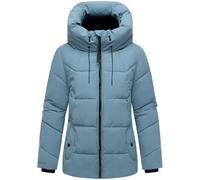 MARIKOO Damen Winterjacke warme Steppjacke mit verstellbarer Kapuze Kuscheltatze XVI XS-XXL