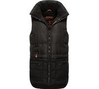 MARIKOO Damen Winterjacke warme Steppweste Kiraraa Black-Black Gr. S