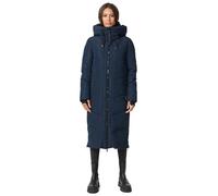 MARIKOO Damen Winterjacke Wintermantel Parka lange Winter Stepp Jacke B979 [B979-Nadar-Navy-Gr.XL]
