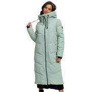 Marikoo Damen Winterjacke Nadaree - lang, warm & mit Kapuze 4XL