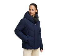 MARIKOO Damen Winterjacke (XS-3XL) - gesteppt, feste Kapuze, herausnehmbares Steppinnenteil - N085 - Navy Größe S - Gr.S