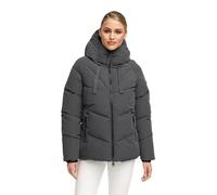 Winterjacke MARIKOO "Kwamee", Damen, Gr. M, grau (anthrazit), Obermaterial: 92% Nylon, 8% Elasthan / Innenmaterial: 100% Polyester / Futter & Wattierung: 100% Polyester, Jacken, Schräg gesteppte Winte