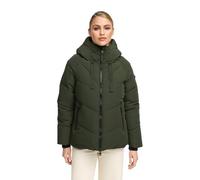 Winterjacke MARIKOO "Kwamee", Damen, Gr. L, grün (schwarz olive), Obermaterial: 92% Nylon, 8% Elasthan / Innenmaterial: 100% Polyester / Futter & Wattierung: 100% Polyester, Jacken, Schräg gesteppte W