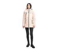MARIKOO Damen Winterjacke (XS-3XL) - Softshell, mit abnehmbarer Kapuze, Steppung - N103 - LightPeach Größe M - Gr.M