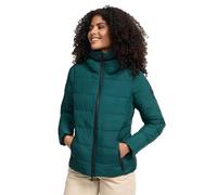 MARIKOO Damen Winterjacke (XS-6XL) - Steppjacke, hochstehender gefütterter Kragen, geringes Eigengewicht, Warme Jacke Frauen - N025 (S, Evergreen)
