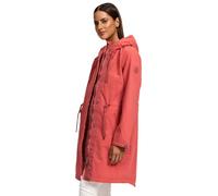 MARIKOO Damen Winterjacke (XS-6XL) - Übergangsjacke, lang geschnitten, Kapuze mit Kordelzug, Warme Jacke Frauen - N017 (XS, Rouge)