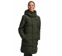 Winterjacke MARIKOO "Kaituu XVI", Damen, Gr. 5XL, grün (schwarz olive), Obermaterial: 100% Polyester; Innenmaterial: 100% Polyester; Futter/Wattierung: 100% Polyester, Jacken, mit großer Kapuze (71526