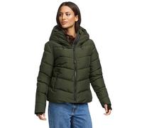 Winterjacke MARIKOO "Yukanii", Damen, Gr. XXL, grün (schwarz olive), Obermaterial: 100% Polyester; Futter: 100% Polyester; Wattierung: 100% Polyester; Ärmelfutter: 100% Polyester, Jacken Winterjacke,