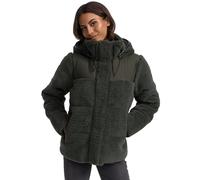 Marikoo Kapuzenplüschjacke Damen oliv, XS