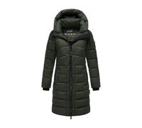 Winterjacke MARIKOO "Kaltnäschen", Damen, Gr. 3XL, grün (schwarz olive), Obermaterial: 100% Polyester; Futter: 100% Polyester; Wattierung: 100% Polyester; Ärmelfutter: 100% Polyester, Jacken, mit abne