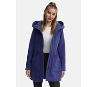 MARIKOO Damen Mantel Trenchcoat Wintermantel Übergangs Jacke Parka Lang B819 [B819-Maik-Blue-Violet-Gr.L]