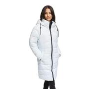 MARIKOO Damen Wintermantel (S-3XL) - gesteppt, abnehmbare Kapuze - N075 - IceBlue Größe S - Gr.S