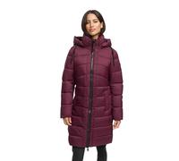MARIKOO Damen Wintermantel (S-3XL) - gesteppt, abnehmbare Kapuze - N075