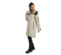 MARIKOO Damen Wintermantel warmer Parka mit Taillenzugband und abnehmbarer Kapuze Anoukaa 16 S-3XL