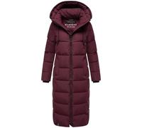 MARIKOO Damen Wintermantel warmer Steppmantel lang mit abnehmbarer Kapuze Nadeshikoo XVI XS-5XL