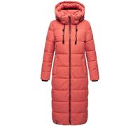 MARIKOO Damen Wintermantel warmer Steppmantel lang mit abnehmbarer Kapuze Nadeshikoo XVI XS-5XL