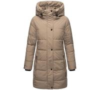MARIKOO Damen Wintermantel warmer Steppmantel lang mit Kapuze und hohem Kragen Karumikoo XVI XS-5XL