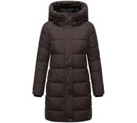 MARIKOO Damen Wintermantel warmer Steppmantel lang mit Kapuze und hohem Kragen Karumikoo XVI XS-5XL