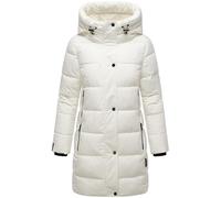 MARIKOO Damen Wintermantel warmer Steppmantel lang mit Kapuze und hohem Kragen Karumikoo XVI XS-5XL