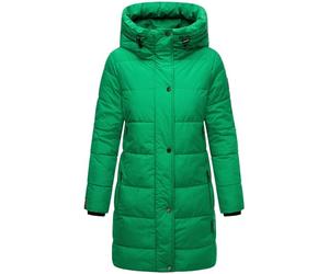 MARIKOO Damen Wintermantel warmer Steppmantel lang mit Kapuze und hohem Kragen Karumikoo XVI XS-5XL
