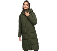 Winterjacke MARIKOO "Tabiaa", Damen, Gr. XL, schwarz olive, Obermaterial: 100% Polyester; Futter: 100% Polyester; Wattierung: 100% Polyester; Ärmelfutter: 100% Polyester, Jacken, Bewegungsschlitz am u